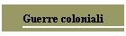 Guerre coloniali