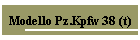 Modello Pz.Kpfw 38 (t)